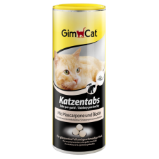 GimCat Katzentabs - витаминизированные лакомства для кошек, с маскарпоне и биотином