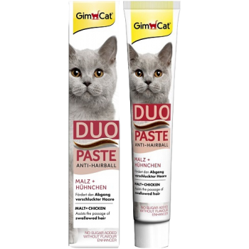 GimCat Duo-Paste Anti-Hairball - паста для виведення шерсті зі шлунка кішок, з куркою