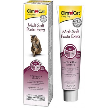 GimCat Malt-Soft Extra - паста для виведення вовни зі шлунка котів