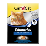 GimCat Schnurries - витаминизированные лакомые сердечки для кошек, с лососем и таурином