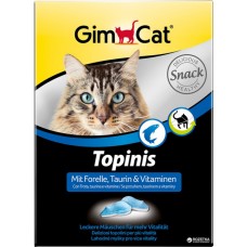 GimCat Topinis - витаминизированные лакомые мышки для кошек, с форелью и таурином