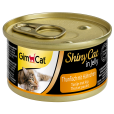 Gimpet Shiny Cat Тунець з куркою в желе для котів