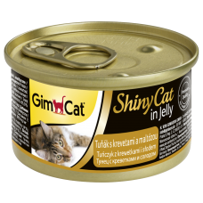 Gimpet Shiny Cat Тунец с креветками и солодом в желе для кошек