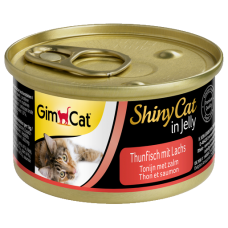 Gimpet Shiny Cat Тунець з лососем у желі для котів