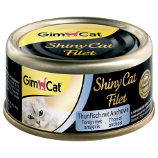 Gimpet Shiny Cat Filet Тунец с анчоусами в бульоне для кошек
