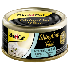 Gimpet Shiny Cat Filet Курица с тунцем в бульоне для кошек