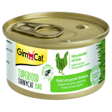Gimpet Superfood Shiny Cat Duo Курка та трава в бульйоні для кішок