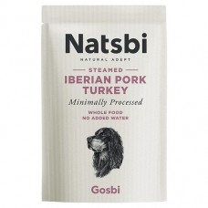 NATSBI STEAMED IBERIAN PORK TURKEY полнорационный влажный корм для собак с кабаном и индейкой