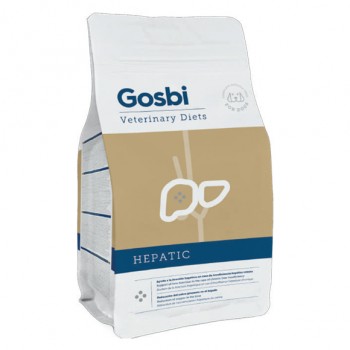 Gosbi Veterinary Diets Hepatic Dry ветеринарна дієта, сухий корм використовується для підтримки функції печінки при хронічній недостатності.