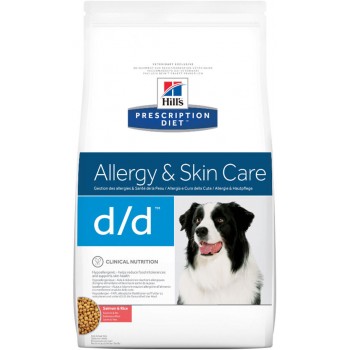 Hill's PD Canine D/D Allergy&Skin Care (с лососем и рисом)
