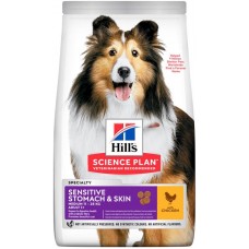 Hill's SP Canine Adult Medium Breed Sensitive Stomach & Skin (с курицей)