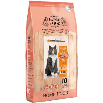 Home Food Cat Adult для привередливых (курица и печень)