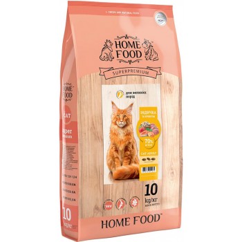 Home Food Cat Adult для великих порід (індичка та креветки)