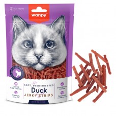 Ласощі для котів Wanpy Soft Duck Jerky Strips філе качки в'ялене смужки 80г