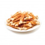 Лакомство для собак Wanpy Chicken Jerky & Calcium Bone Twists 100г. Лакомство для собак Wanpy Chicken Jerky & Calcium Bone Twists 100г.