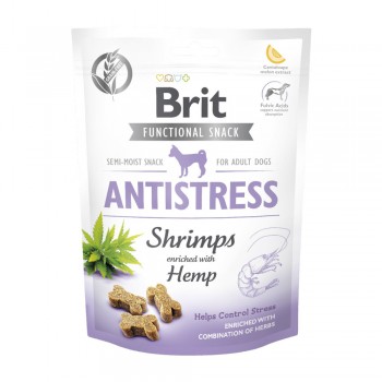 Ласощі Brit Care Functional Snack Antistress Shrimps д/собак напіввологі д/заспокоєння креветки 150 г Ласощі Brit Care Functional Snack Antistress Shrimps д/собак напіввологі д/заспокоєння креветки 150 г