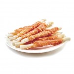 Wanpy Chicken Jerky & Rawhide Twists ВАНПІ ПАЛОЧКА З В'ЯЛЕНОЮ КУРКОЮ ласощі для собак