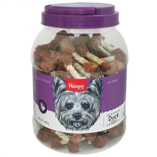 Ласощі для собак Wanpy Duck Jerky Dumbbells Ванпі кістка-гантель з в'яленою качкою