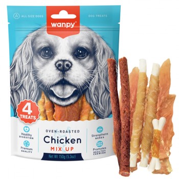 Лакомство для собак Wanpy Chicken Mix Up набор куриный микс Лакомство для собак Wanpy Chicken Mix Up набор куриный микс