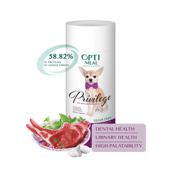 Optimeal Privilege Hypoallergenic Small Breeds Adult Dog (ягненок и рис)
