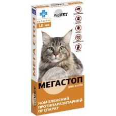 ProVET Мега Стоп краплі для котів від 4 до 8 кг