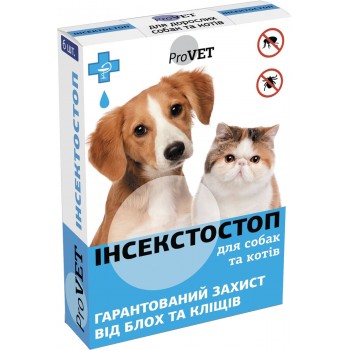 ProVet ИнсектоСтоп ProVet - капли для взрослых кошек и собак от 4 до 10 кг