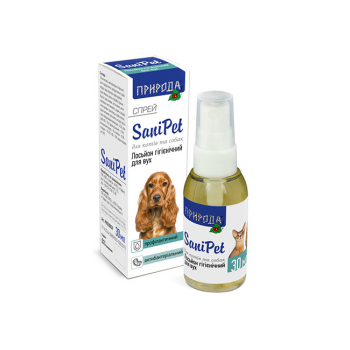 SaniPet Лосьйон гігієнічний для обробки вух у кішок та собак (спрей)