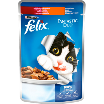Felix Fantastic Duo Індичка та печінка в желе