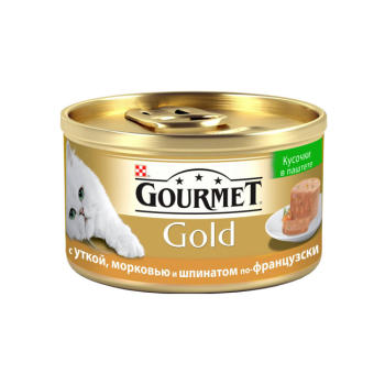 Gourmet Gold Шматочки в паштеті (качка, морква, шпинат)