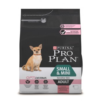 Purina Pro Plan Dog Adult Small and Mini Sensitive Skin OptiDerma (лосось)