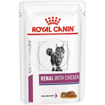 Royal Canin Renal Feline Chicken Pouches (курица)