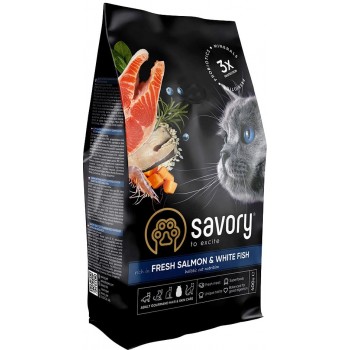 Savory Adult Cat Gourmand Fresh Salmon & White Fish