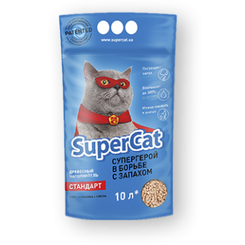 Super Cat Стандарт древесный наполнитель без аромата