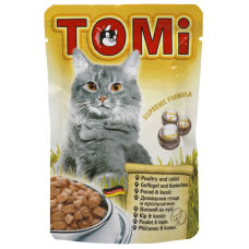 TOMi Шматочки з куркою та кроликом для котів