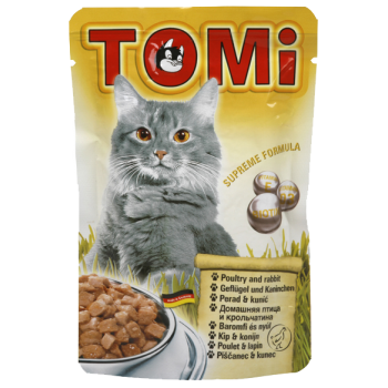 TOMi Шматочки з куркою та кроликом для котів