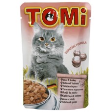 TOMi Кусочки с телятиной и индейкой для кошек