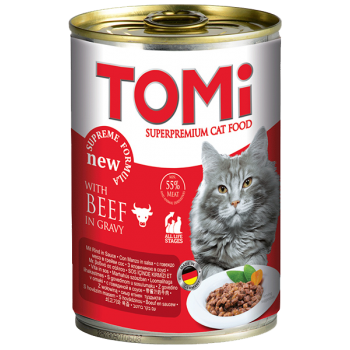 TOMi Яловичина в соусі для котів