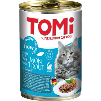 TOMi Лосось и форель в соусе для кошек