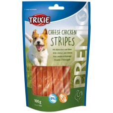 Trixie PREMIO Chicken Cheese Stripes Ласощі з куркою та сиром для собак