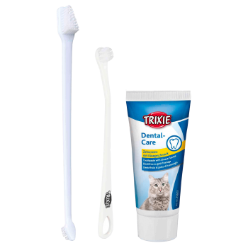 Trixie Комплект із зубною щіткою та зубною пастою для кішок